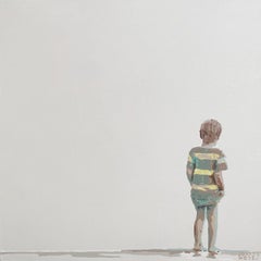 Into the distance. Figurative Acrylic Painting, Minimalism, Pop art, Polish art