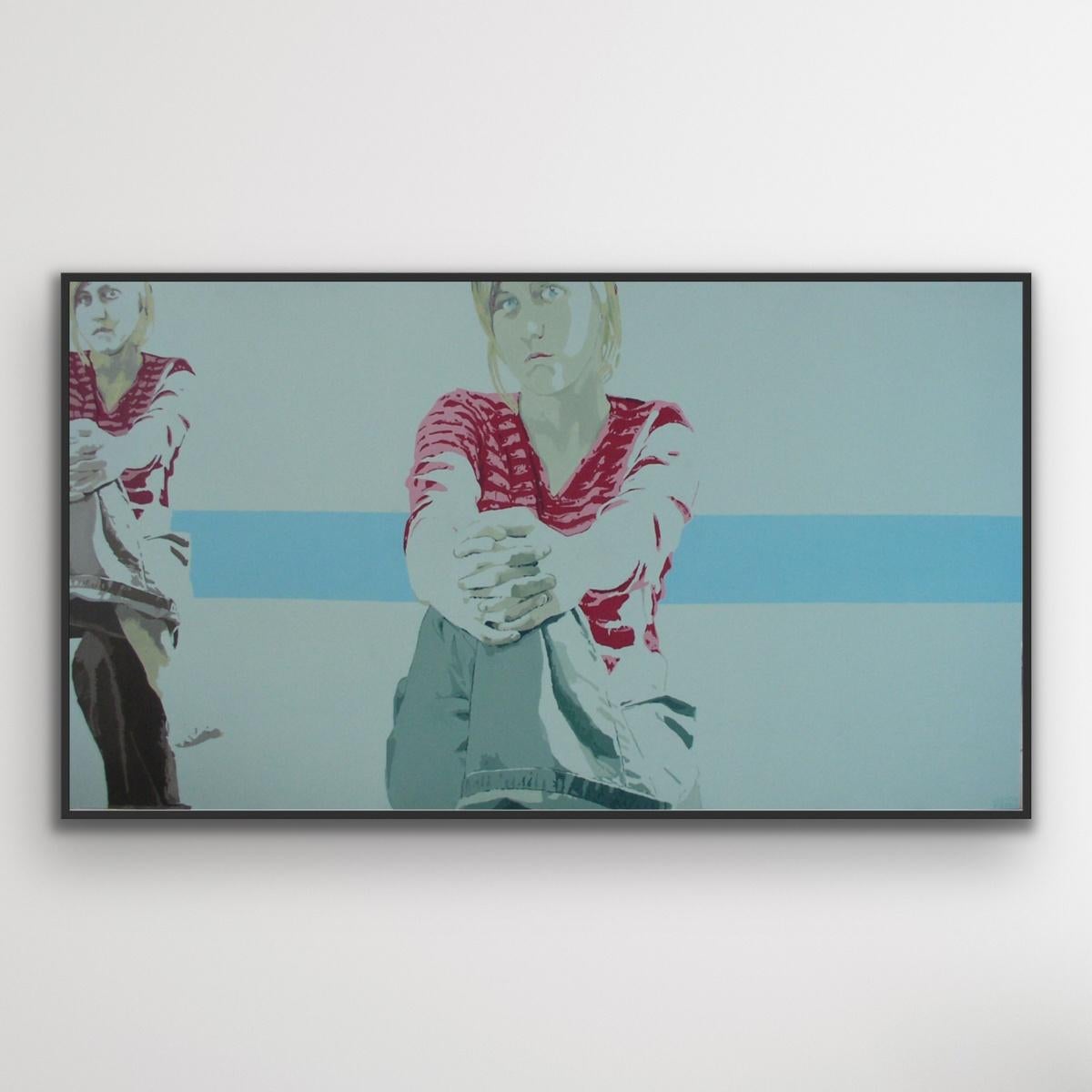 Retrato - Siglo XXI, Pintura acrílica figurativa contemporánea, Minimalismo - Painting de Joanna Woyda