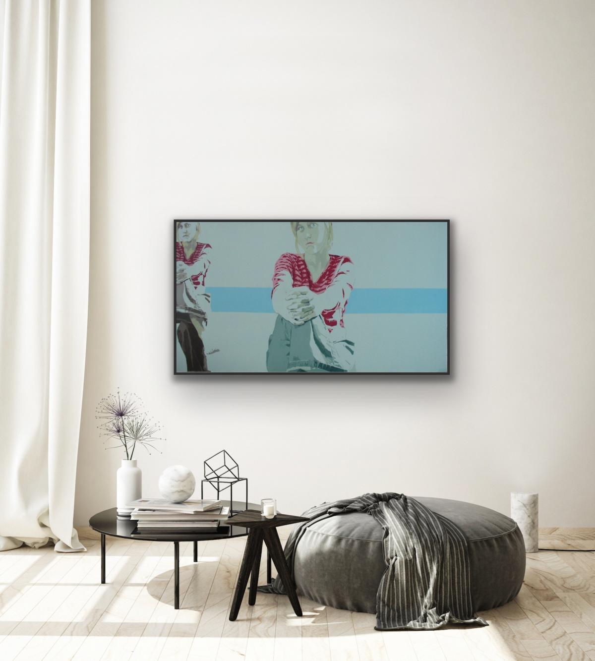 Retrato - Siglo XXI, Pintura acrílica figurativa contemporánea, Minimalismo - Painting Minimalista de Joanna Woyda