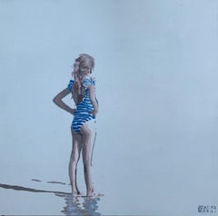 Stripes. Figurative Acrylic Painting, Minimalism, Pop art, Polish art