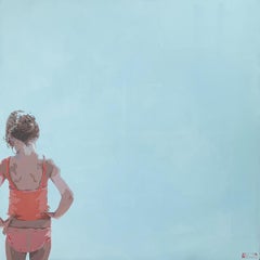 The back. Figurative Acrylic Painting, Minimalism, Pop art, Polish art