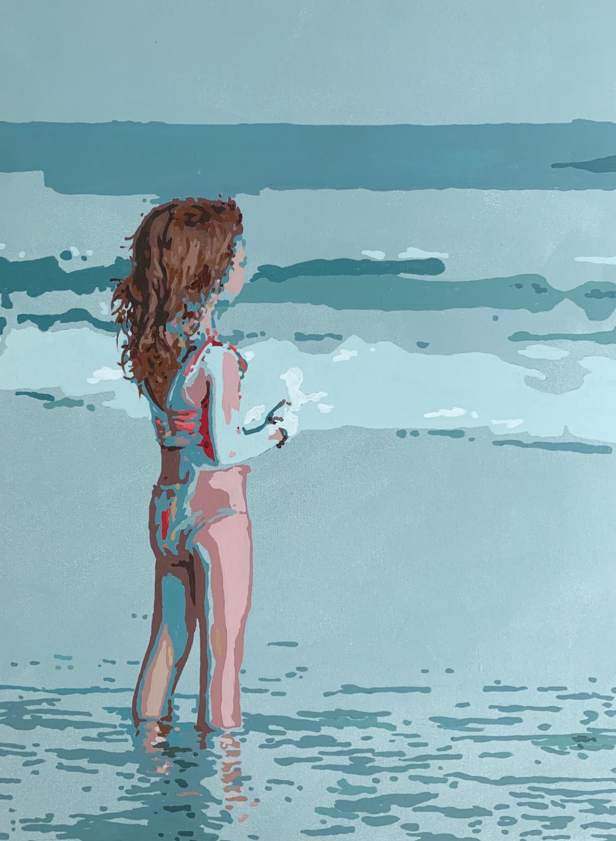Onde. Pittura acrilica figurativa, Minimalismo, Pop art, Arte polacca - Painting di Joanna Woyda