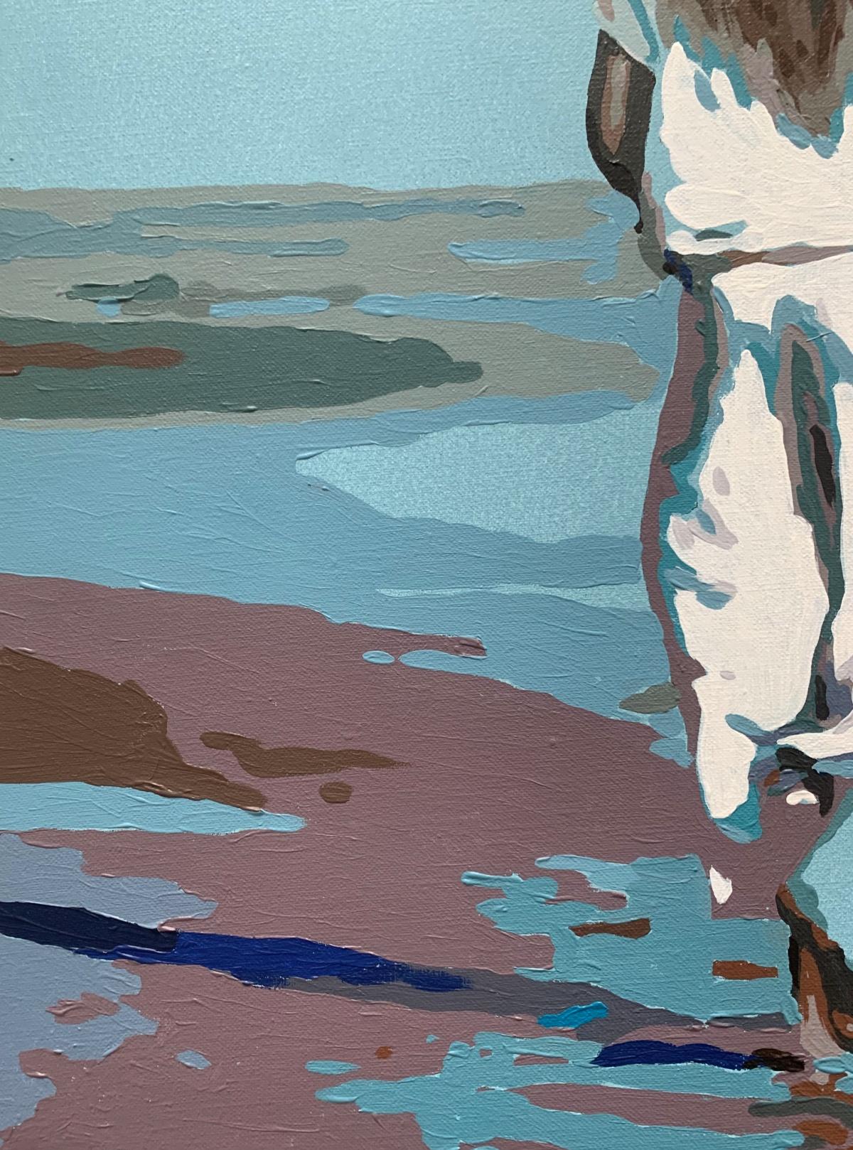 Ondas. Pintura acrílica figurativa, Minimalismo, Arte pop, Arte polaco en venta 1