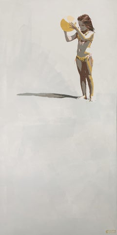 Pallone giallo. Pittura acrilica figurativa, Minimalismo, Pop art, Arte polacca