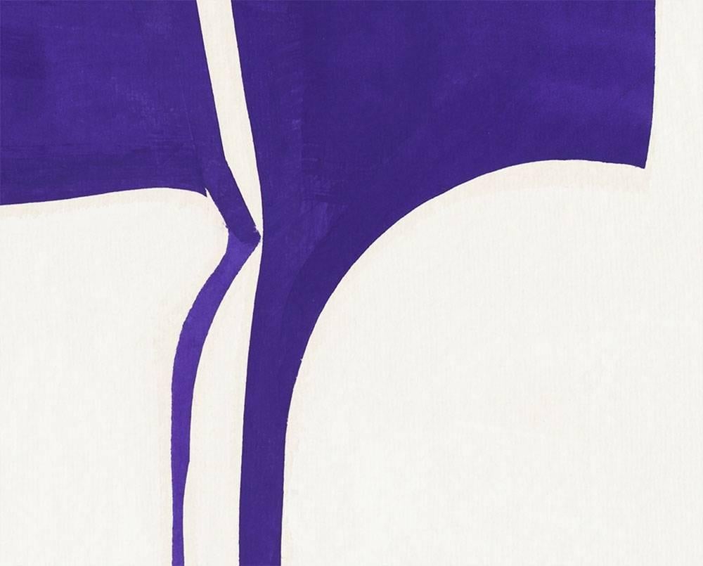 Copertine 13-Viola A - Art Hard-Edge di Joanne Freeman