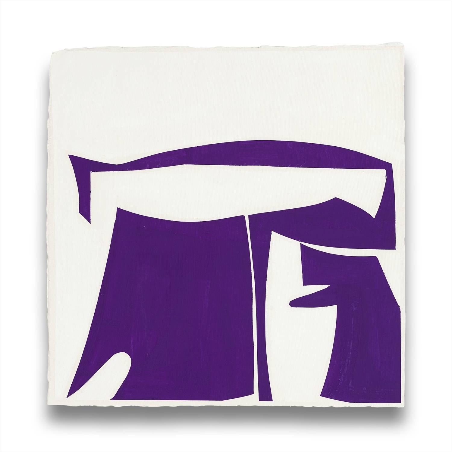Deckel 13-Purple B (Abstraktes Gemälde)