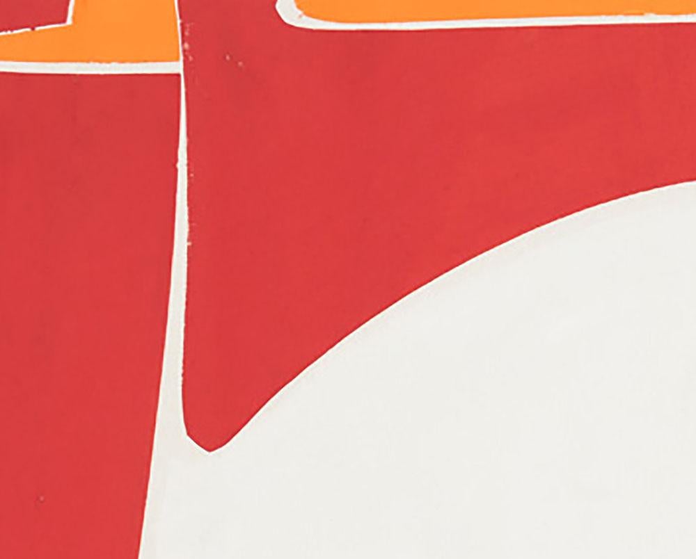 Couvertures 13 rouge orange (peinture abstraite) - Hard-Edge Art par Joanne Freeman
