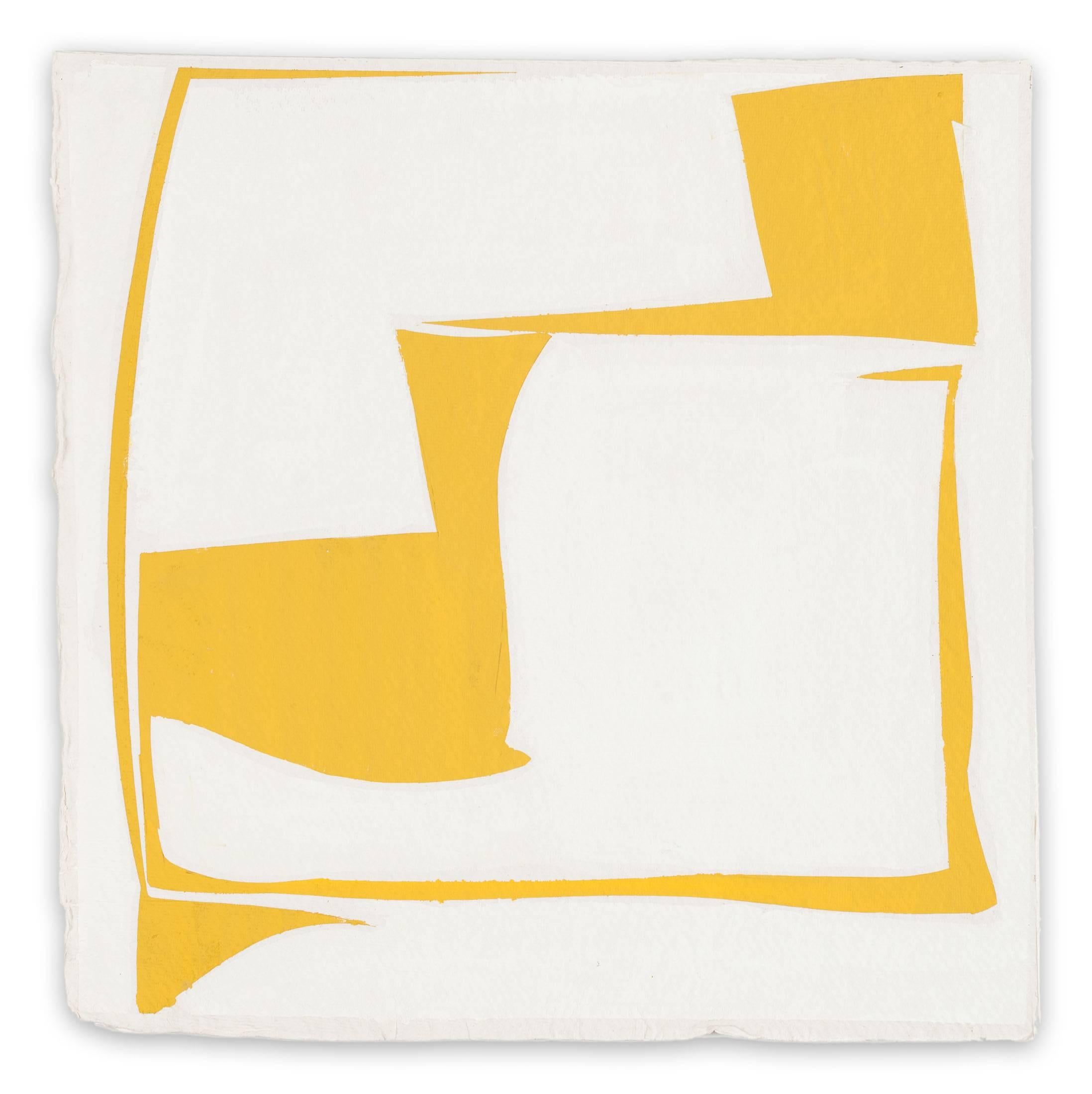 Joanne Freeman Abstract Painting - Covers 13-Yellow
