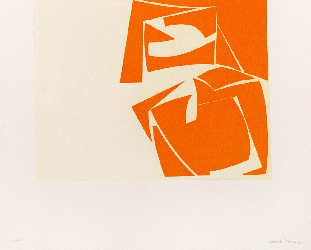 Couvertures 3 - orange (peinture abstraite) - Hard-Edge Painting par Joanne Freeman