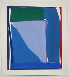 Joanne Freeman "Square F" - Abstract Geometric Painting on Handmade Paper