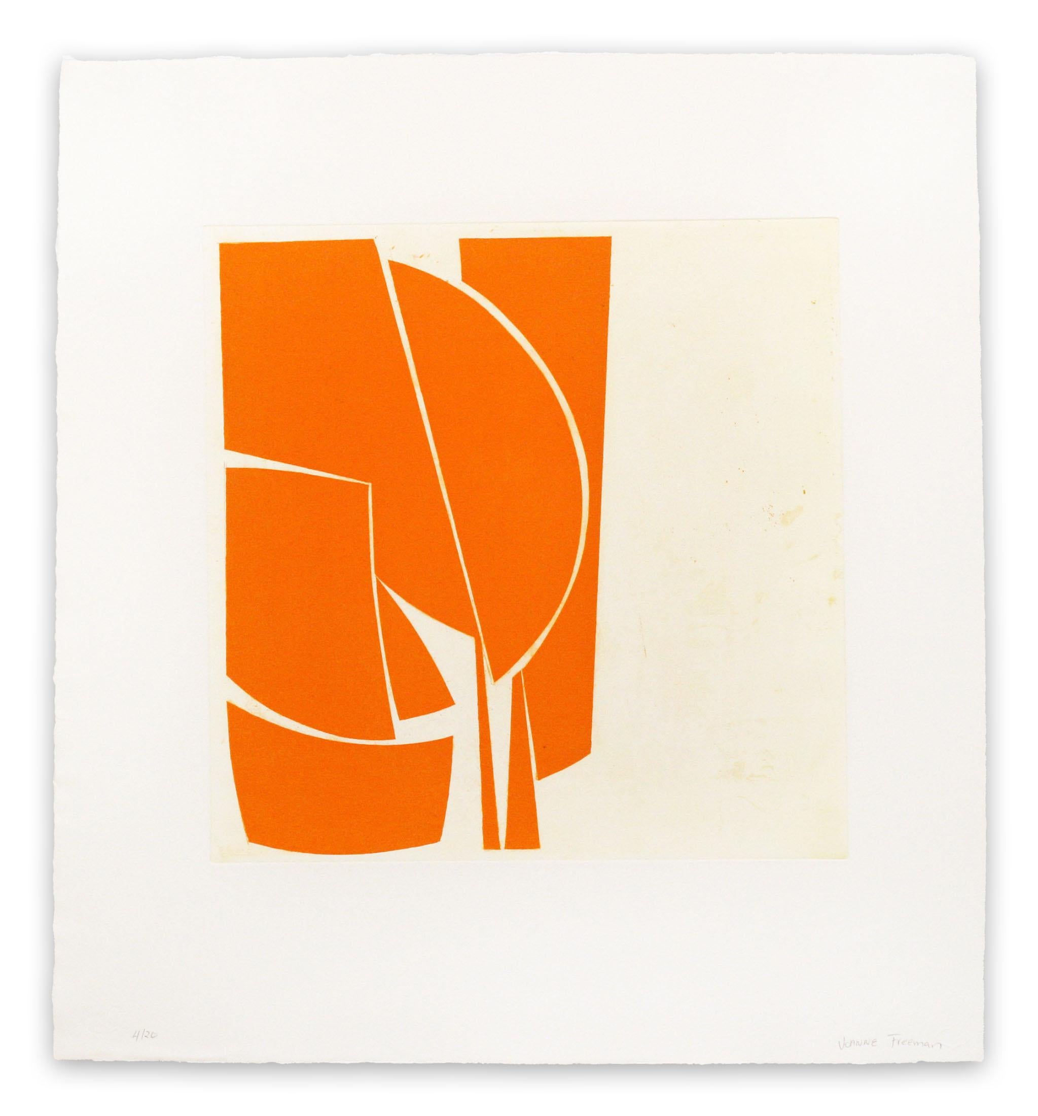 Joanne Freeman Abstract Print - Covers 1 Orange (Abstract print)