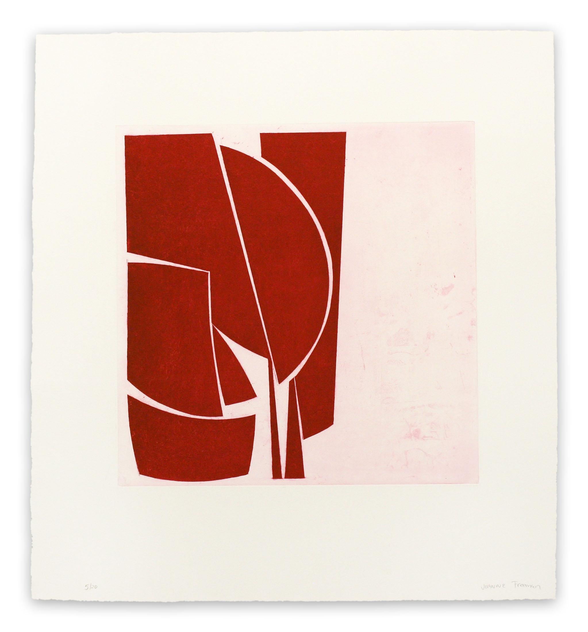 Abstract Print di Joanne Freeman - Copertine 1 Rosso (Stampa astratta)
