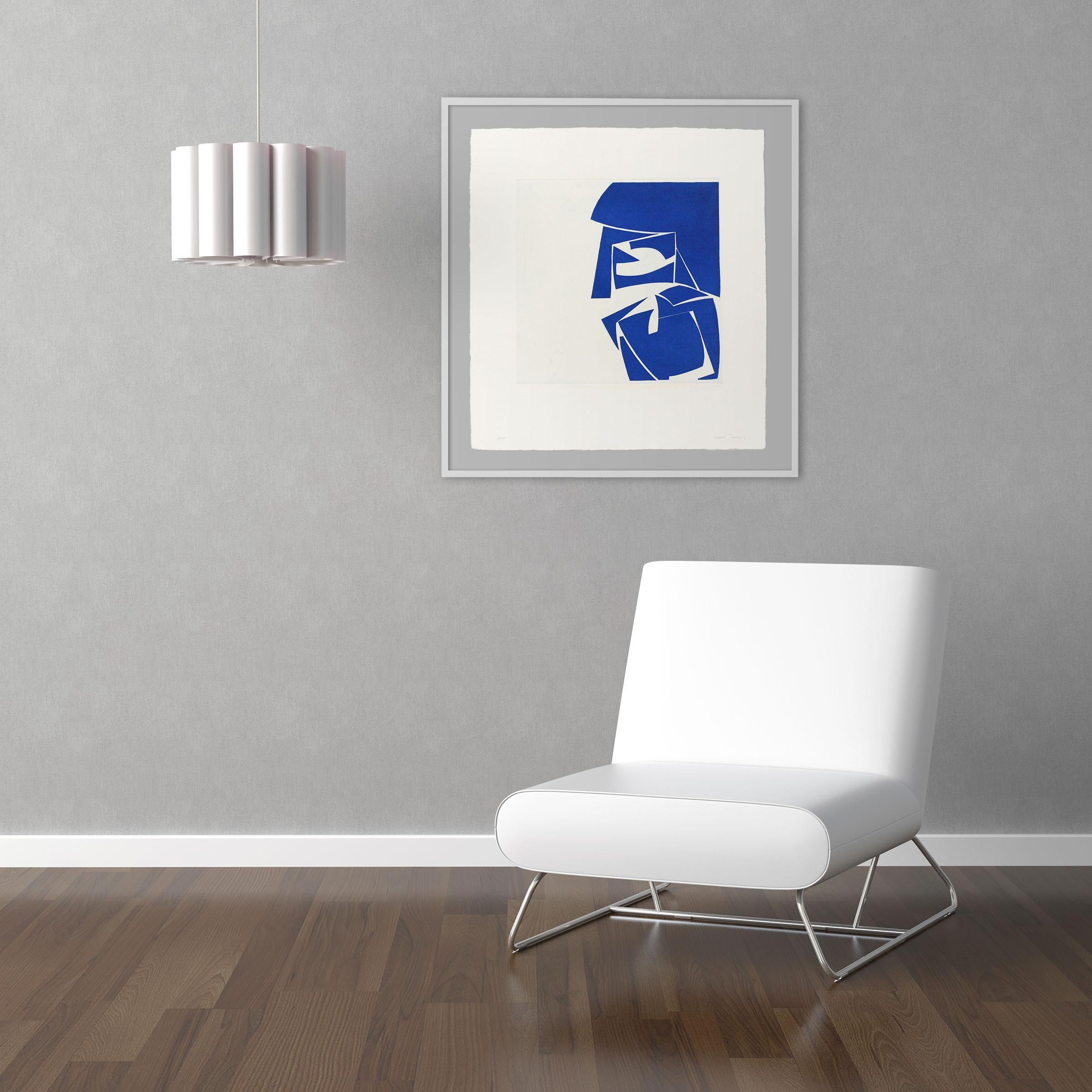 Covers 3 Cobalt (Abstract print) - Print by Joanne Freeman