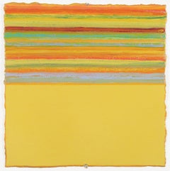 Joanne Mattera, Riz 13, 2020, olio su carta, 14,25x14,25 pollici, Colore Astrazione