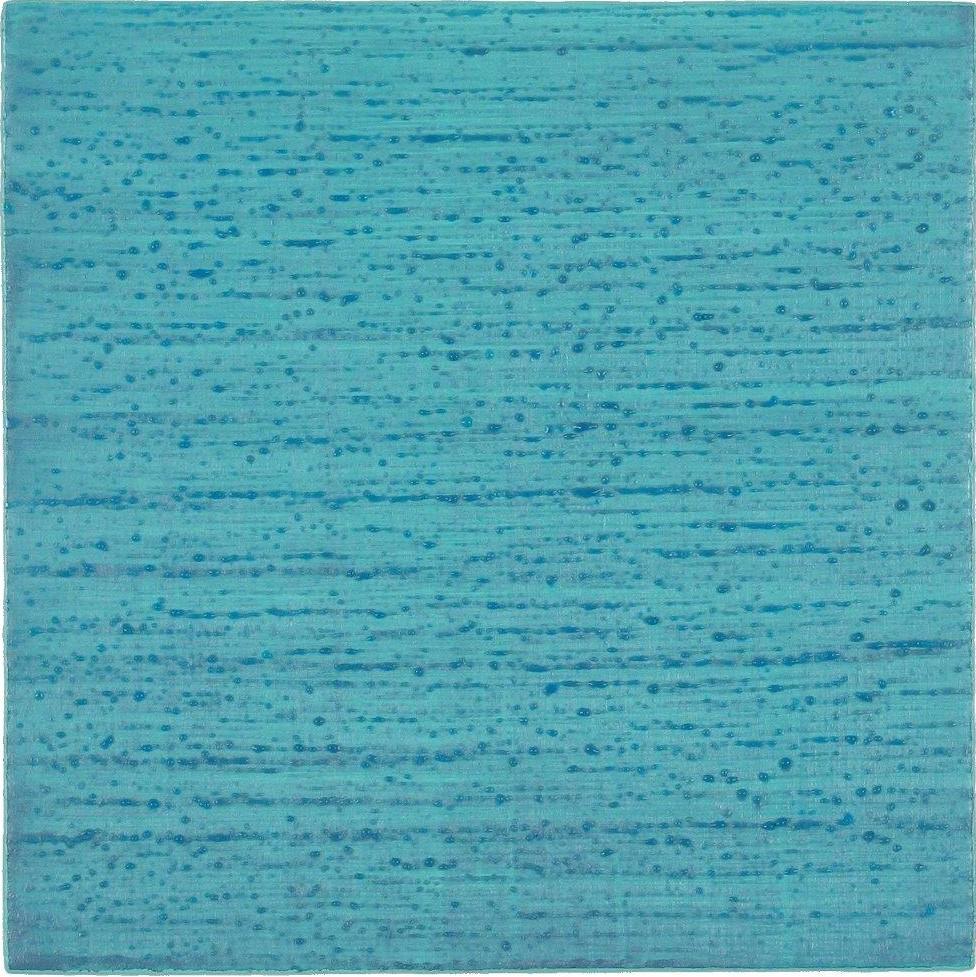 Abstract Painting di Joanne Mattera - Via della Seta 247 Pittura astratta ad encausto Turchese Blu cielo