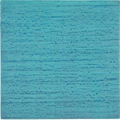 Silk Road 247 Encaustic Abstract Painting Turquoise Sky Blue