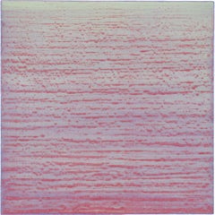 Silk Road 260, Encaustic Abstract Painting Mint Blue Lavender Periwinkle