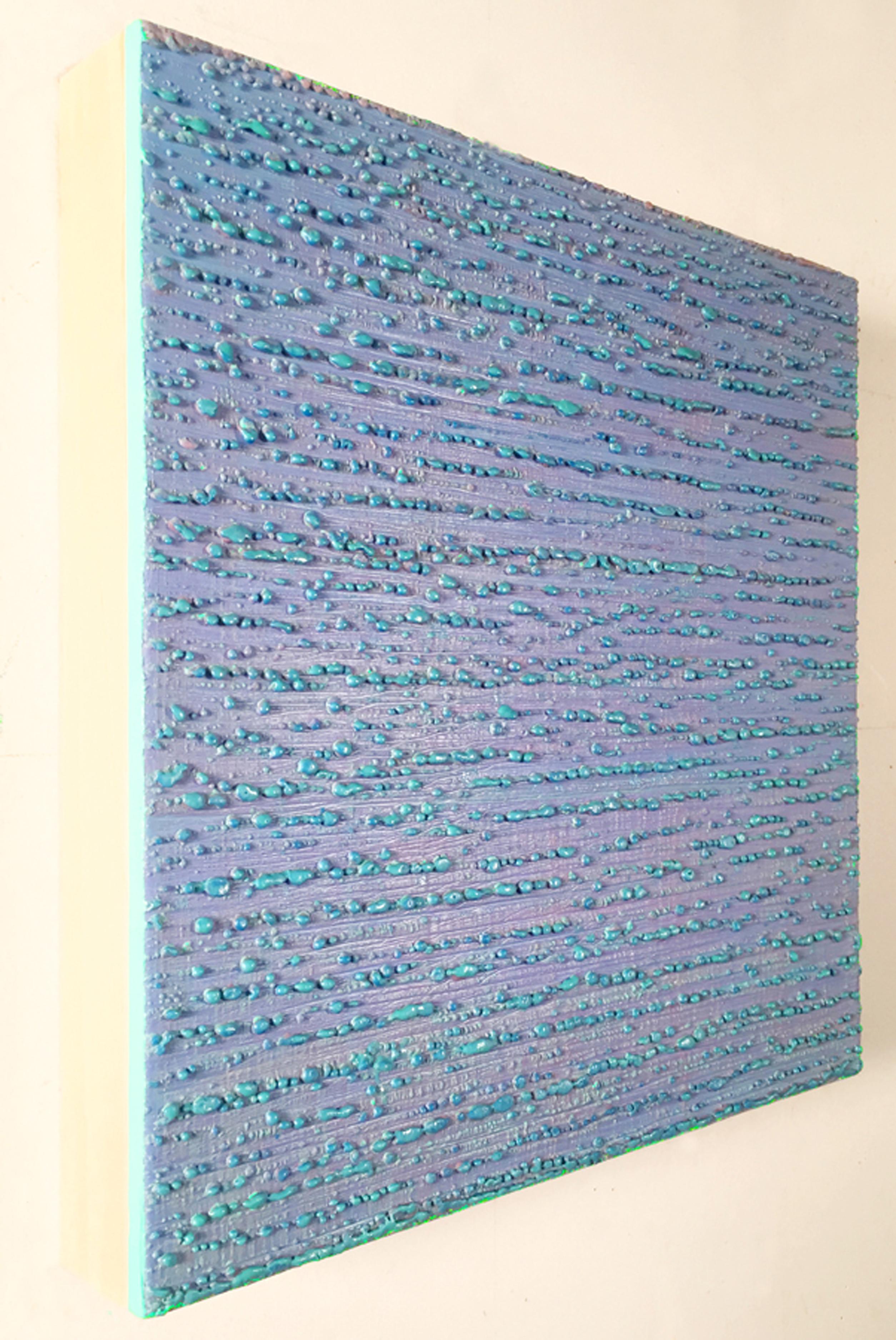 Seidenstraße 375, 2017, Enkaustik auf Tafel, 12 x 12 x 2 Zoll – Painting von Joanne Mattera