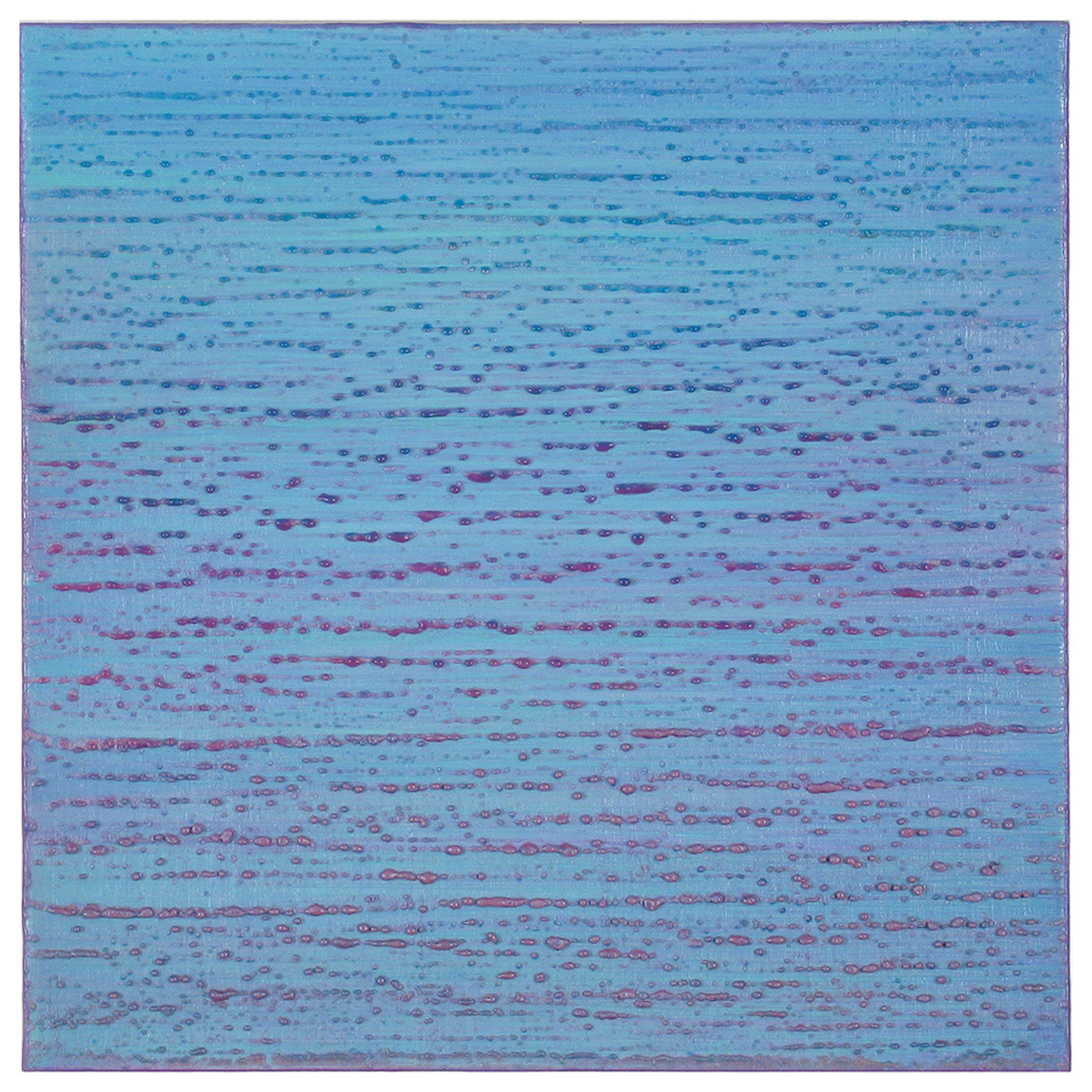 Silk Road 375, 2017, encausto su pannello, 12 x 12 x 2 pollici - Painting Color-Field di Joanne Mattera