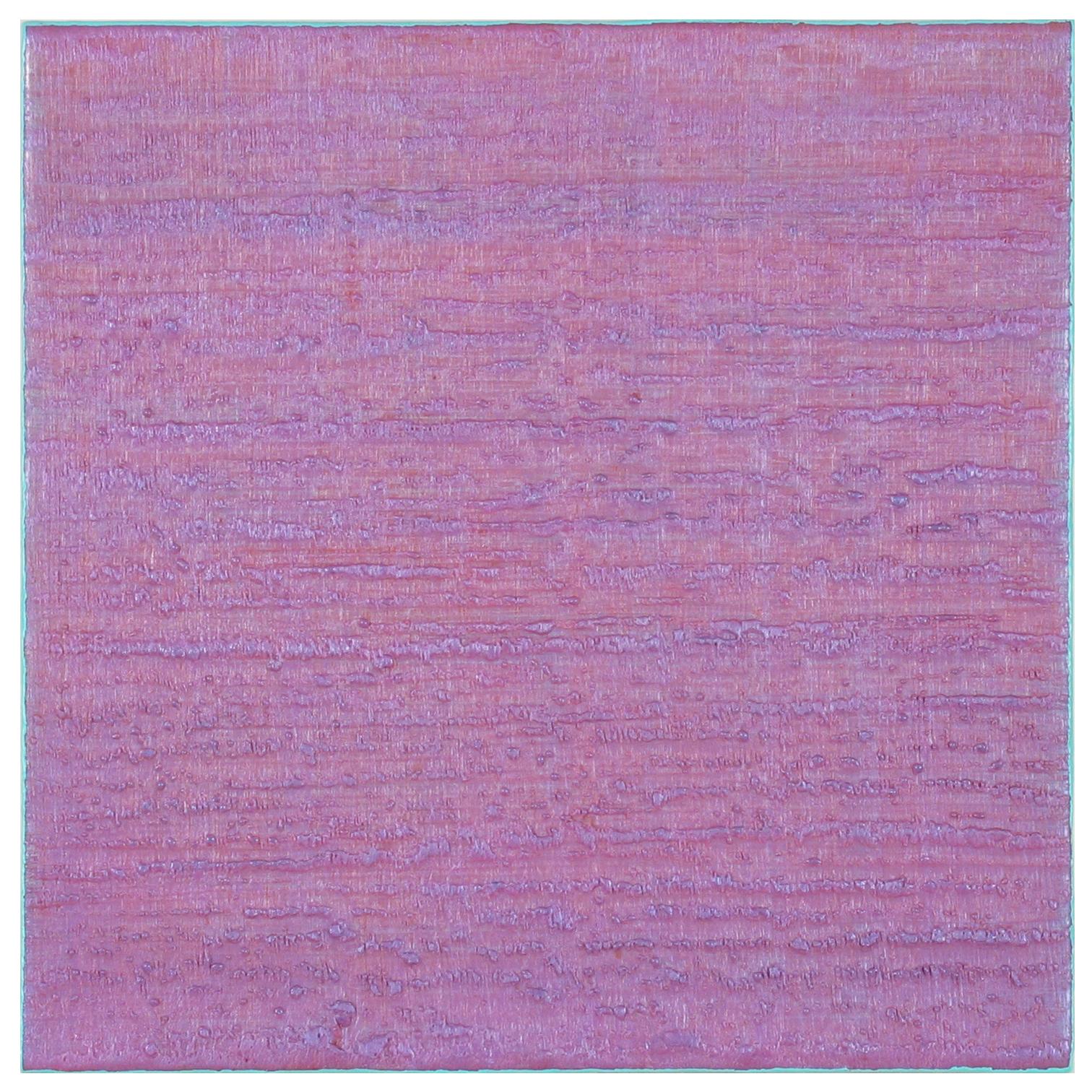 Joanne Mattera Abstract Painting - Silk Road 386 - Contemporary Pale Violet Teal Blue Encaustic Wax Painting
