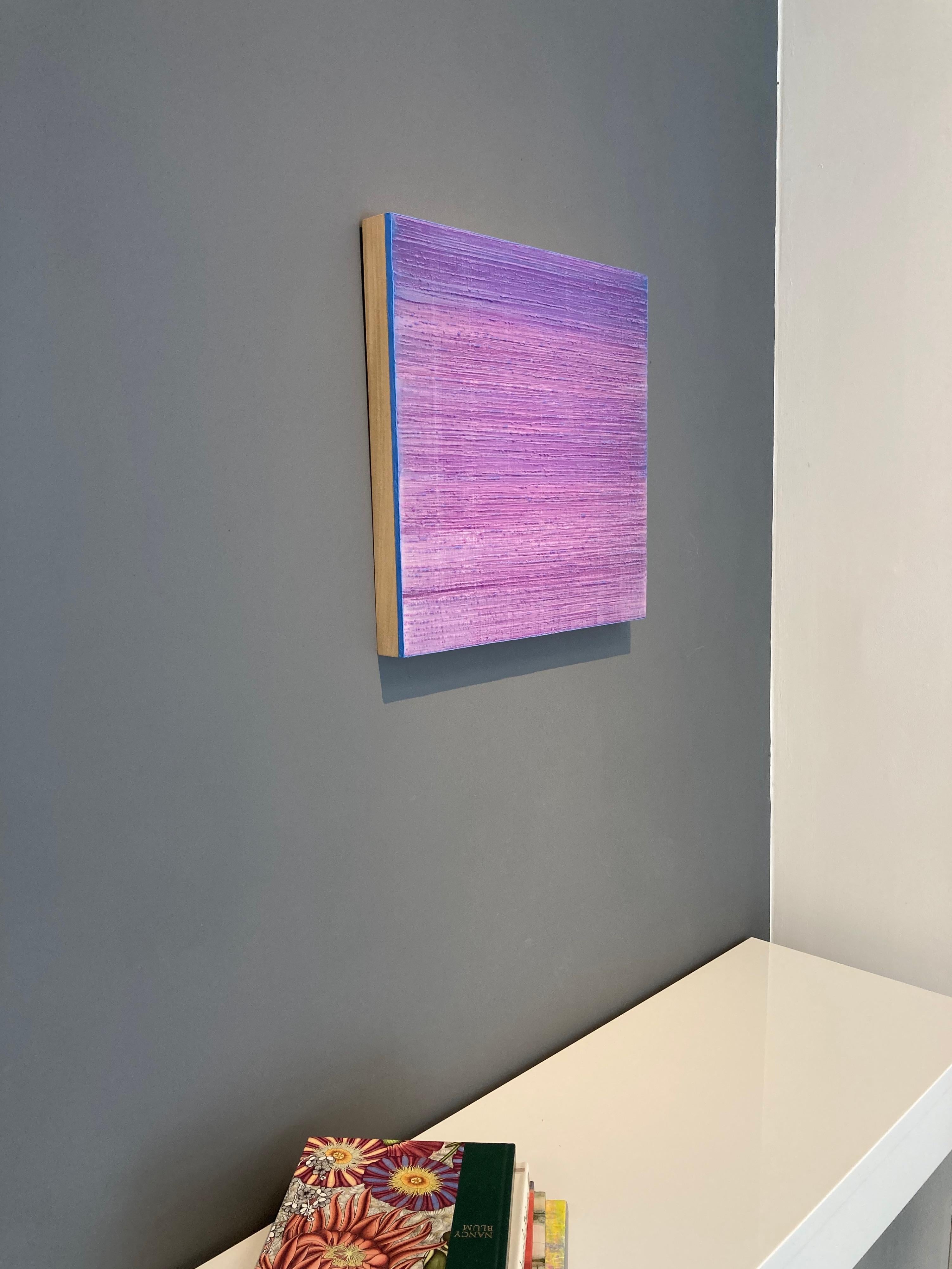 Silk Road 408 - Pittura astratta contemporanea ad encausto color viola lavanda, 2018 in vendita 7