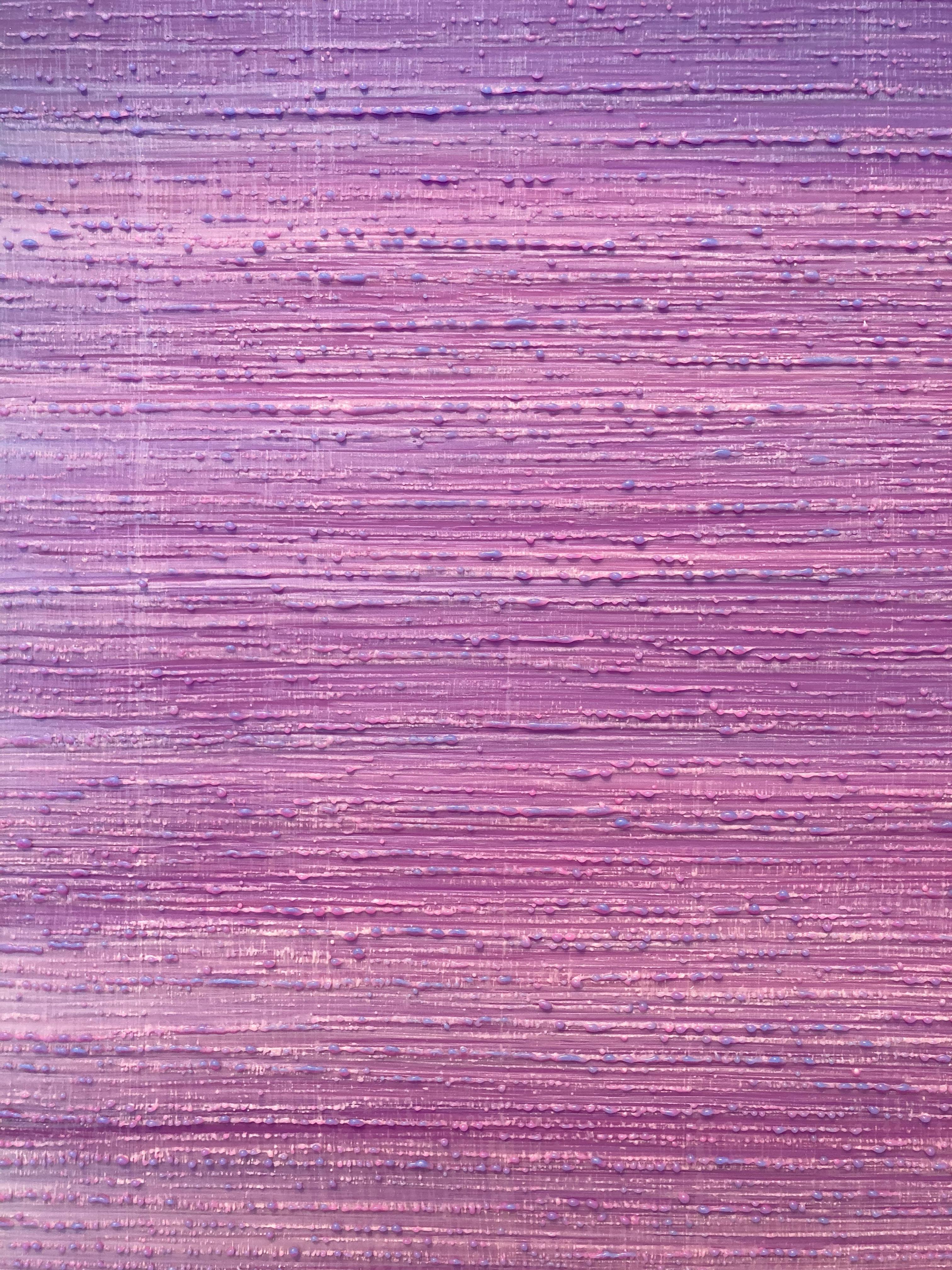 Silk Road 408 - Pittura astratta contemporanea ad encausto color viola lavanda, 2018 in vendita 8