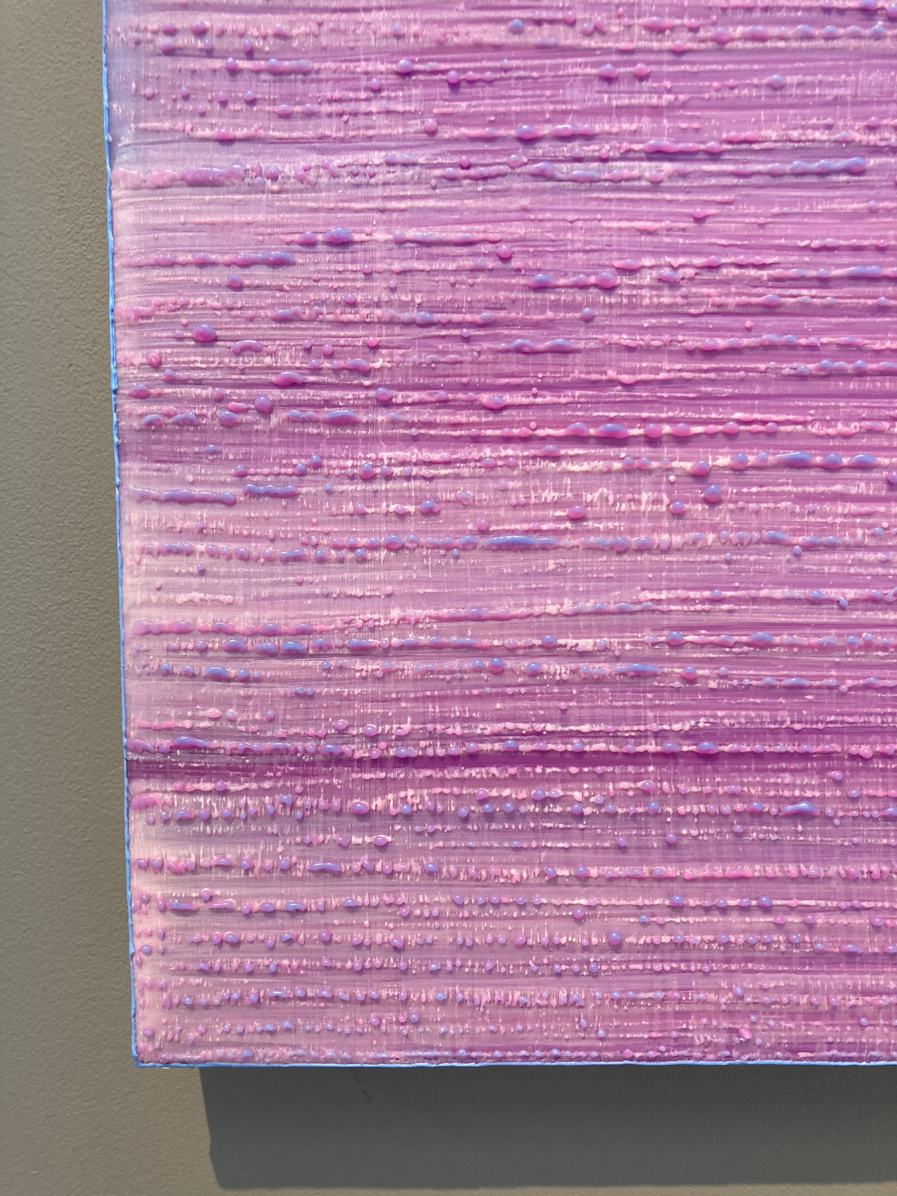 Silk Road 408 - Pittura astratta contemporanea ad encausto color viola lavanda, 2018 in vendita 6