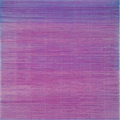 Peinture à l'encaustique carrée « Silk Road » 408, violet lavande et bleu vif