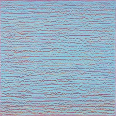 Silk Road 416 - Light Blue Purple Lilac Color Field Encaustic Wax Painting, 2018