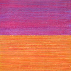 Silk Road 441 - Orange Lila Magenta Rosa Farbfeld Enkaustik Malerei, 2019