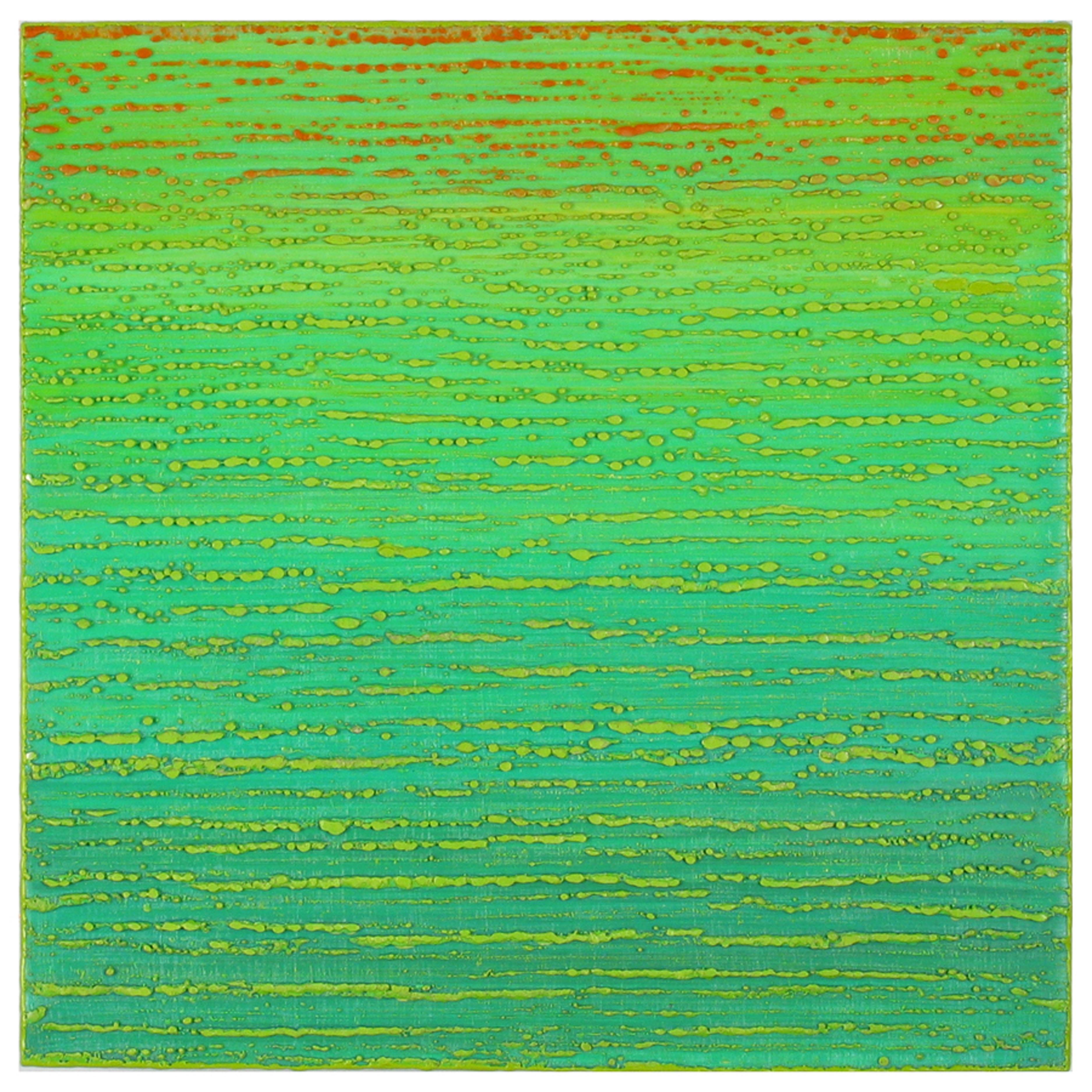 Joanne Mattera Abstract Painting - Silk Road 449, 2019, encaustic on panel, 12 x 12 x 2 inches