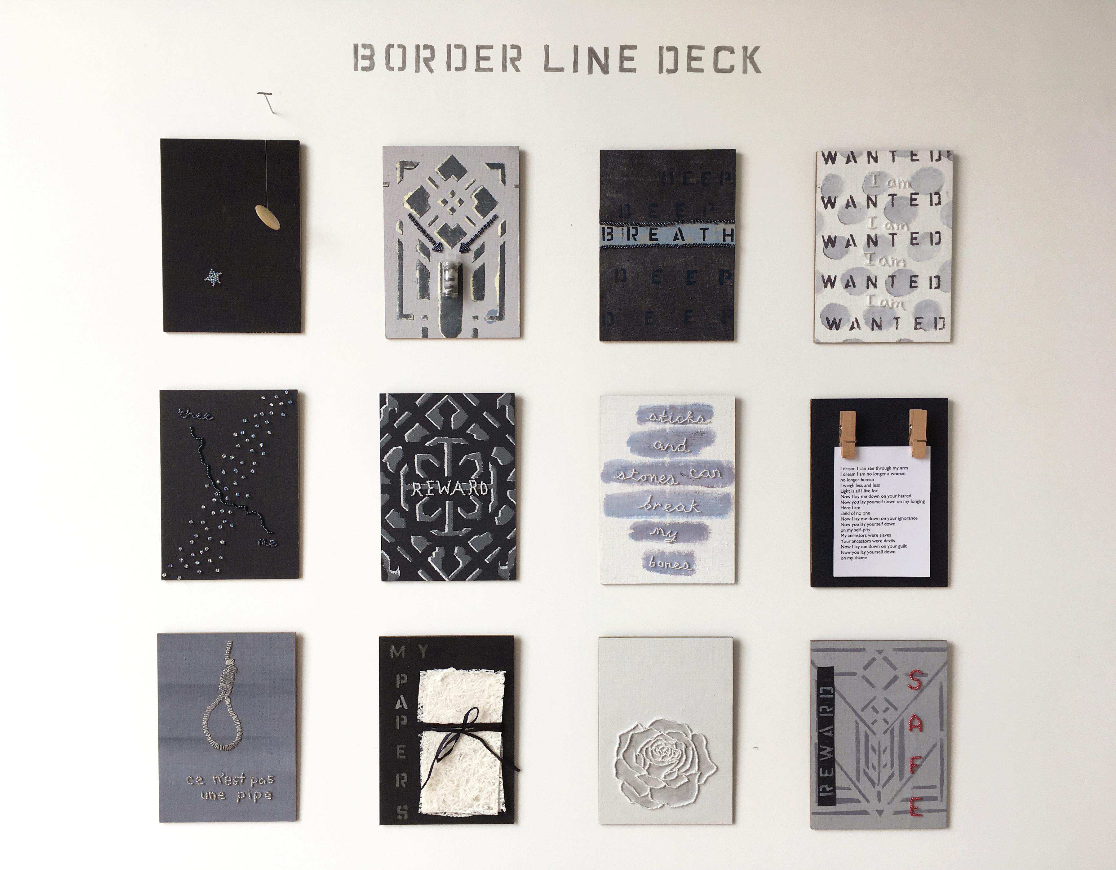 The Border Line Deck - Mixed Media Art by JoAnne McFarland