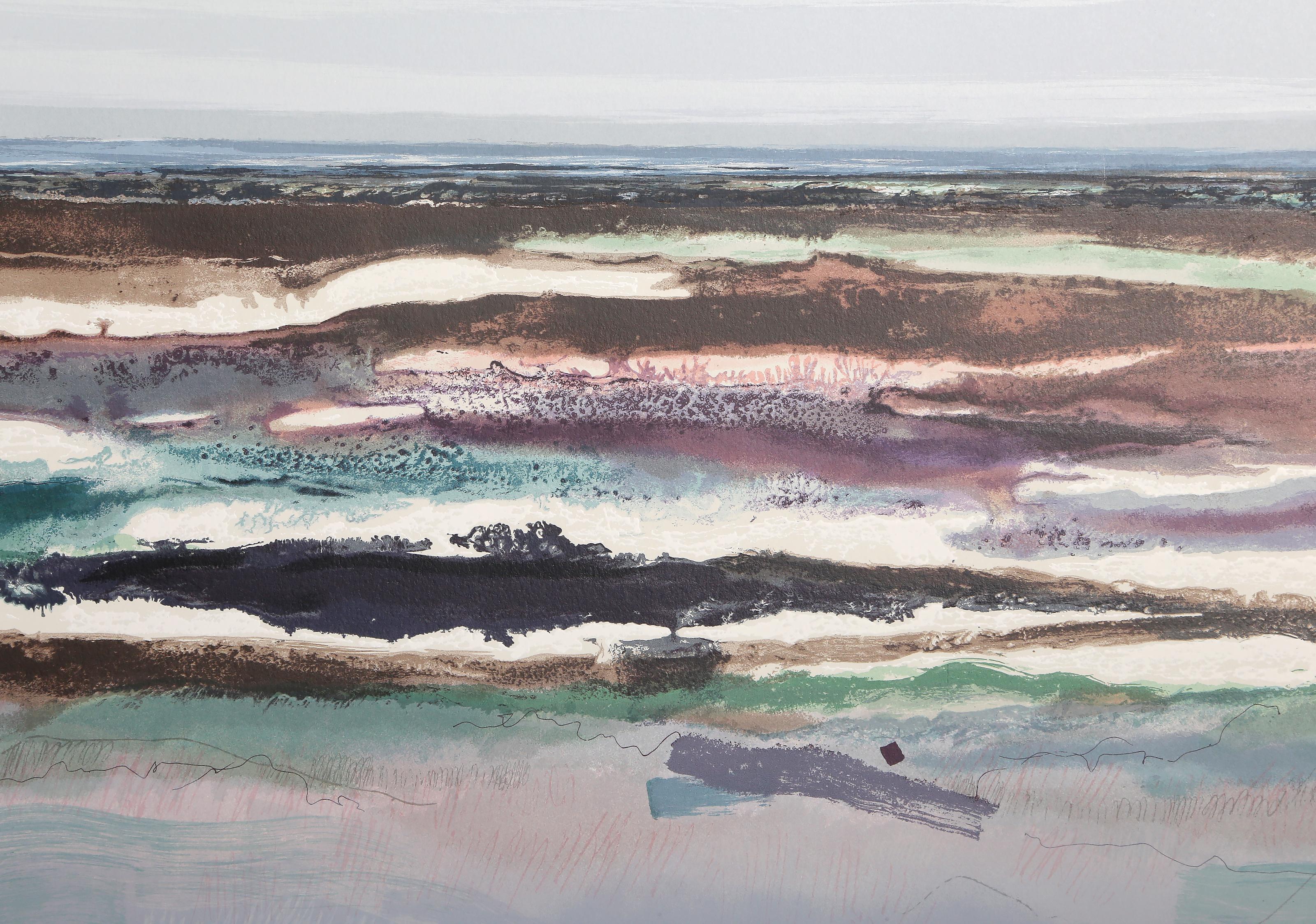 Amanecer nº 1, Serigrafía expresionista abstracta de Joanne Miller Rafferty en venta 1