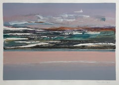 Daybreak One #3, Serigrafía expresionista abstracta de Joanne Miller Rafferty