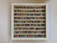 Goblets VIII, Joanne Tinker, Original Wandskulptur, süße Wickel, farbenfrohe