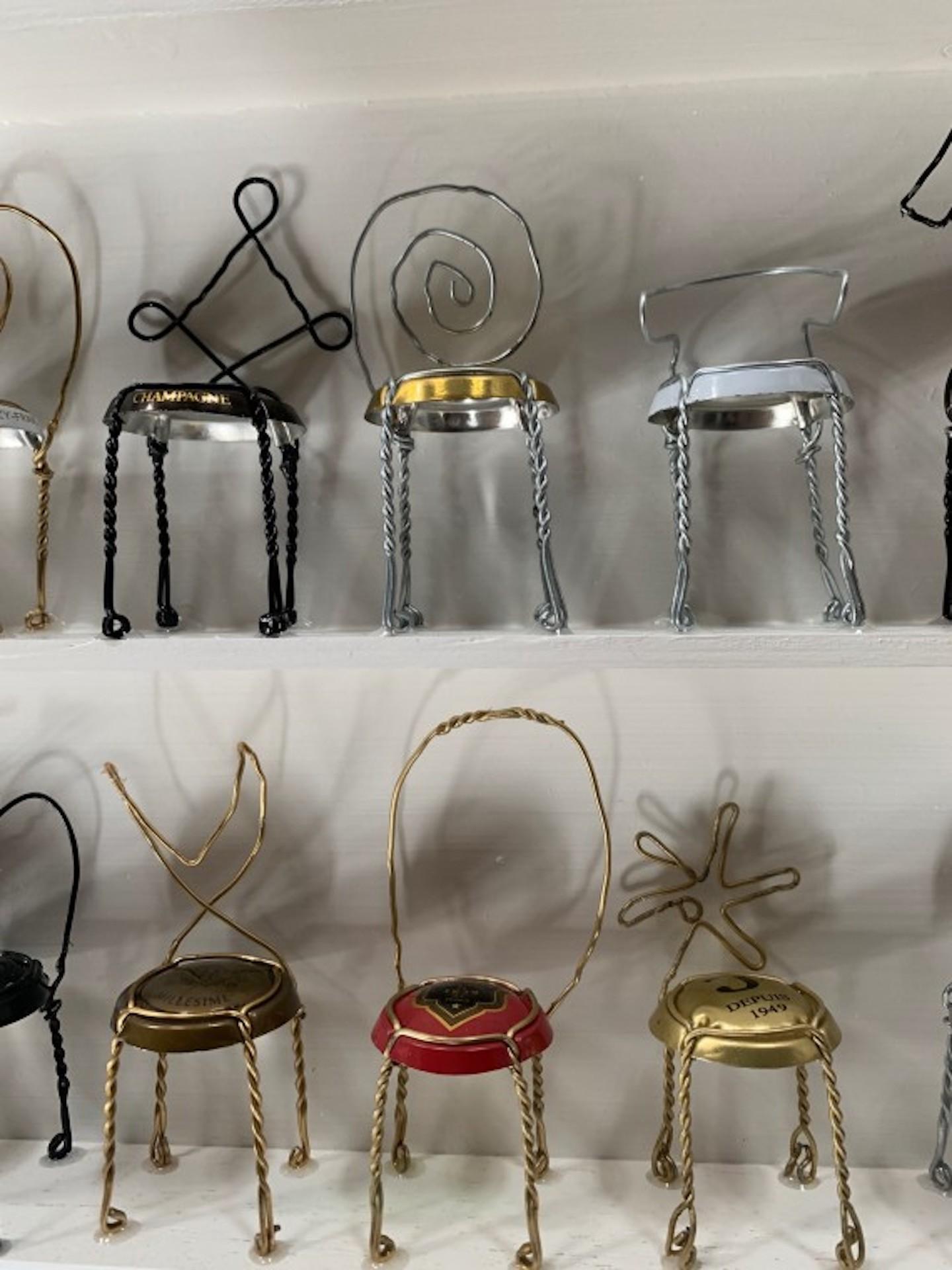 Joanne Tinker, Champagne Chairs, Original Contemporary Art, Sculptural Art 3