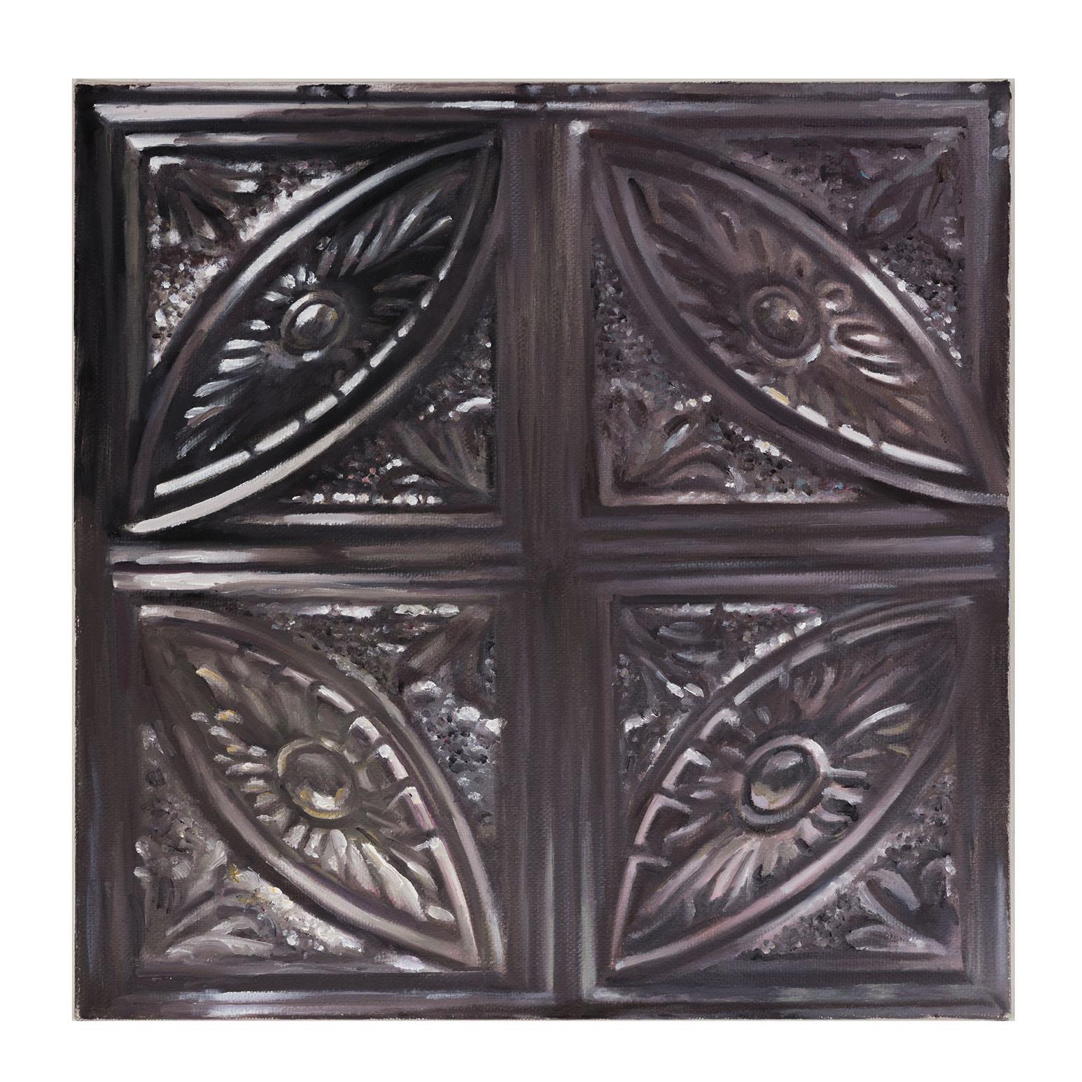 Piastrella nera - Painting di Joanne Tod