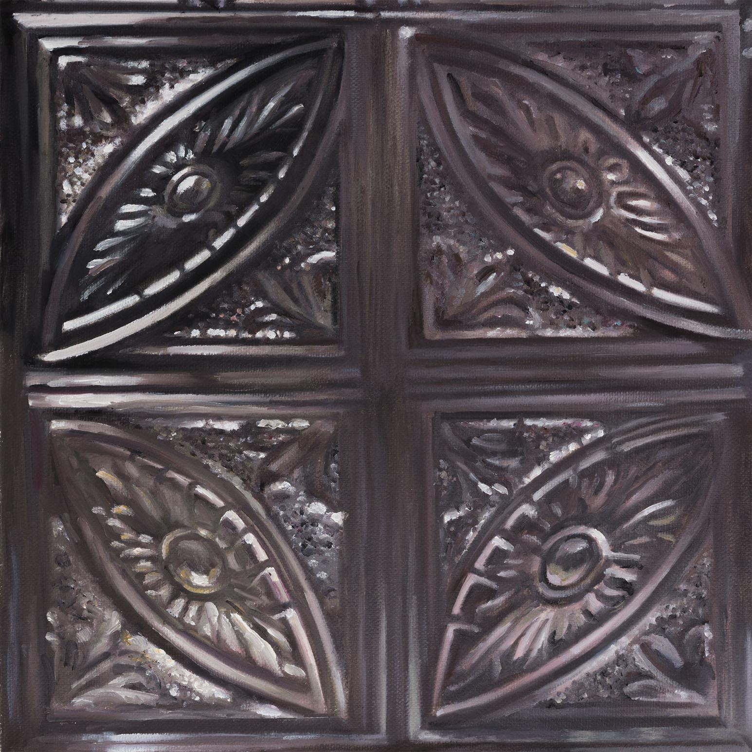 Piastrella nera - Still-Life Painting Nero di Joanne Tod