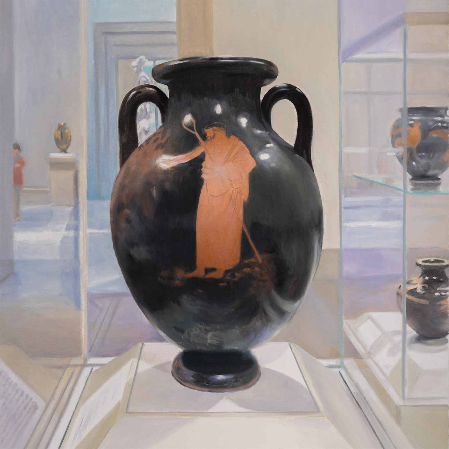 Outstretched Arm - Gray Interior Painting by Joanne Tod