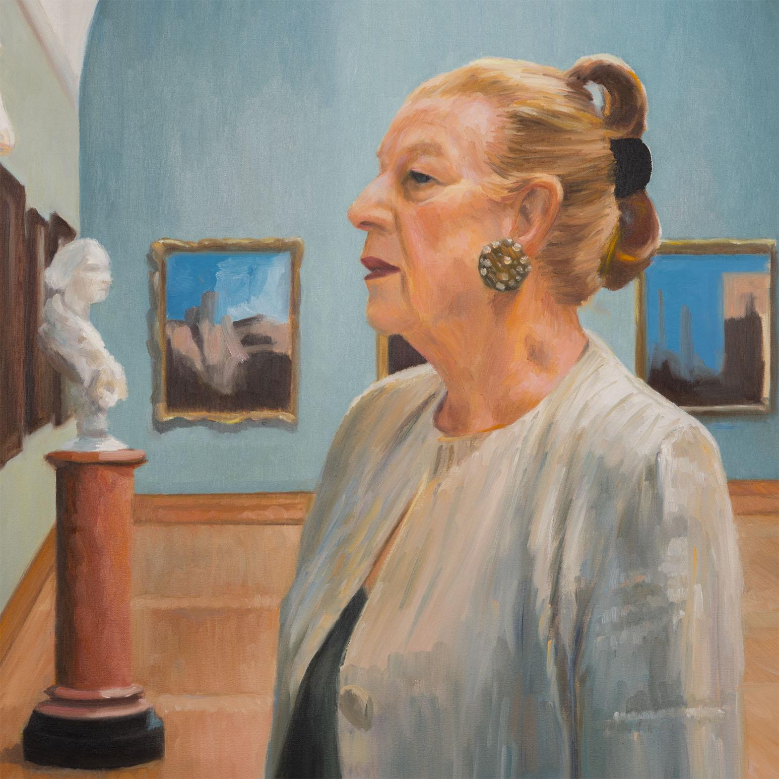 Ritratto di Shirley Thomson - Interior Painting Grigio di Joanne Tod