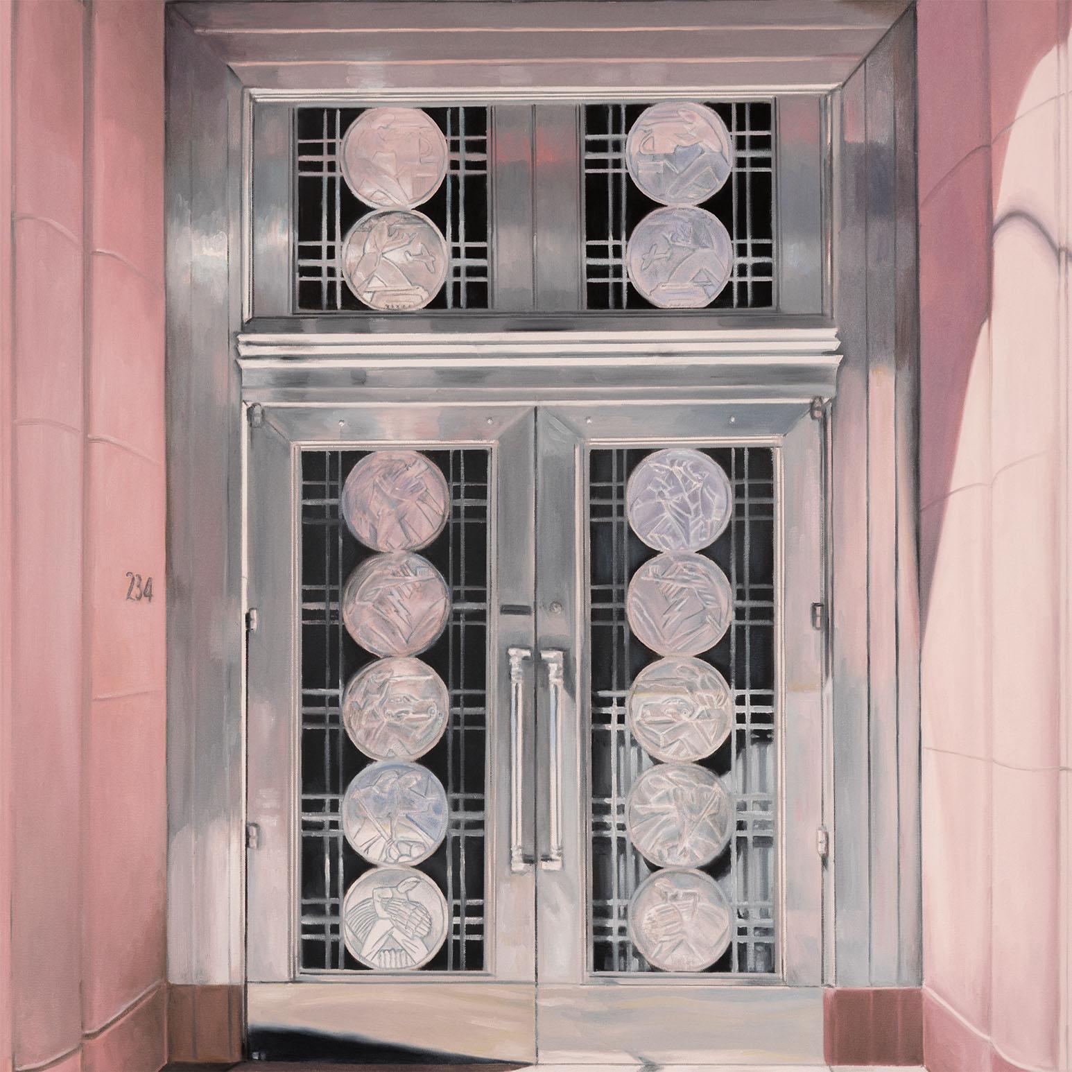 Toronto Stock Exchange - Gray Interior Painting by Joanne Tod