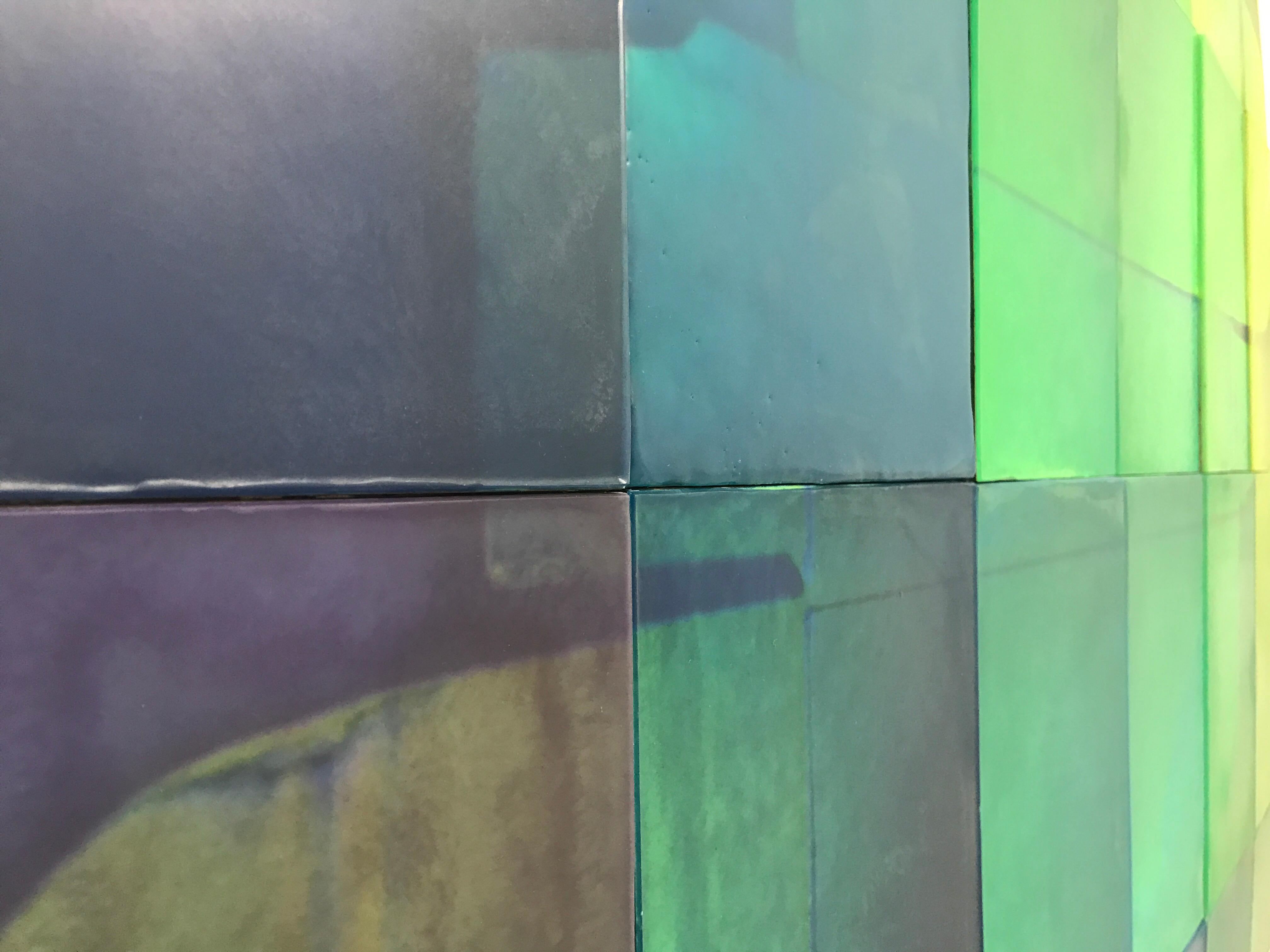Modern Muse, waxwork multi-panel wall installation 5