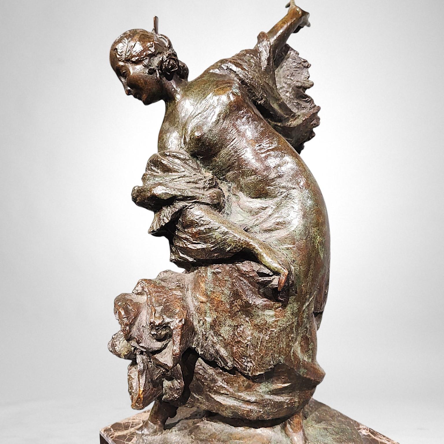 Bailarina de Flamenco - Bronce de Joanny Durand (1886-1955) en venta 10