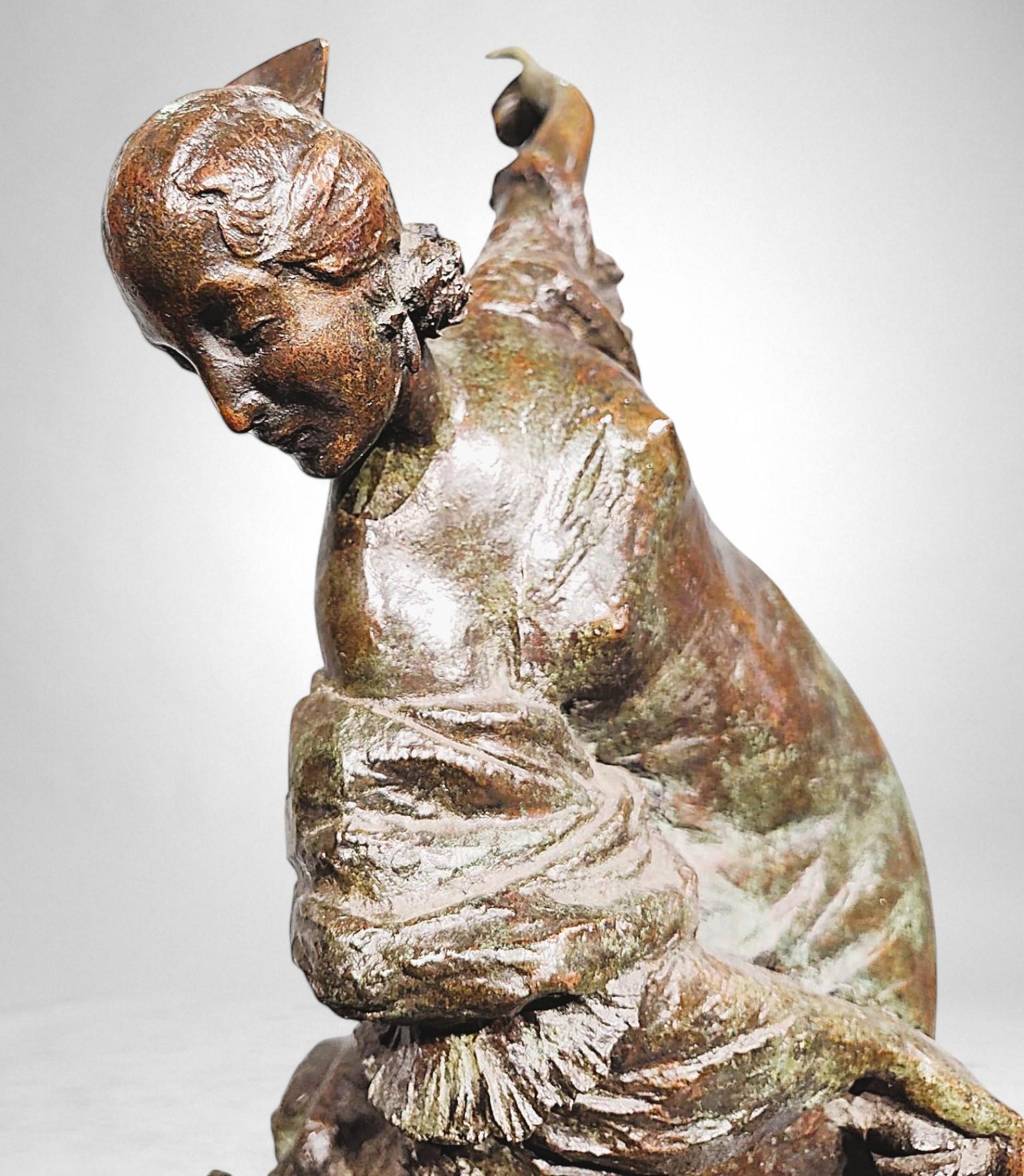 Bailarina de Flamenco - Bronce de Joanny Durand (1886-1955) en venta 2