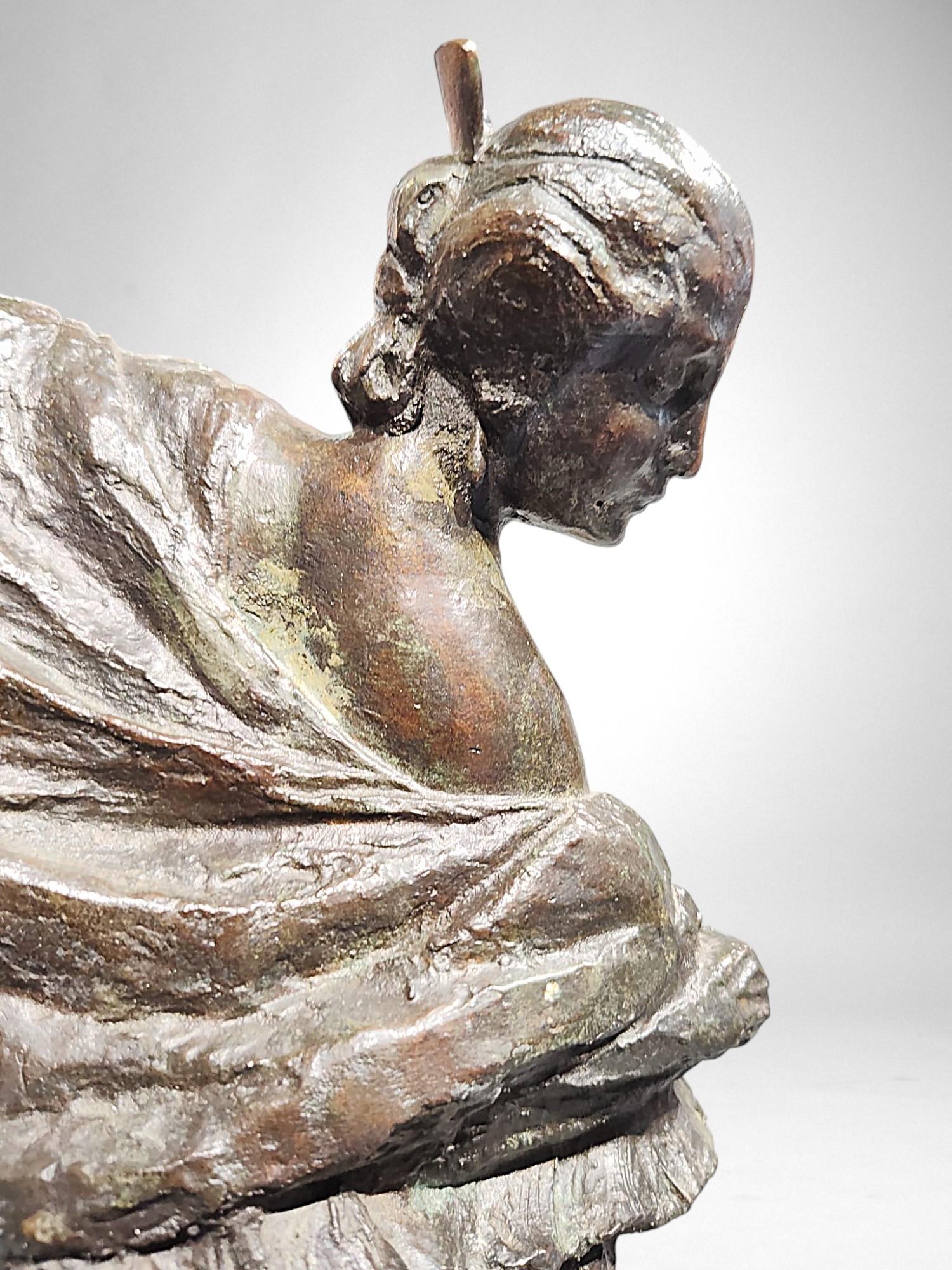 Bailarina de Flamenco - Bronce de Joanny Durand (1886-1955) en venta 3
