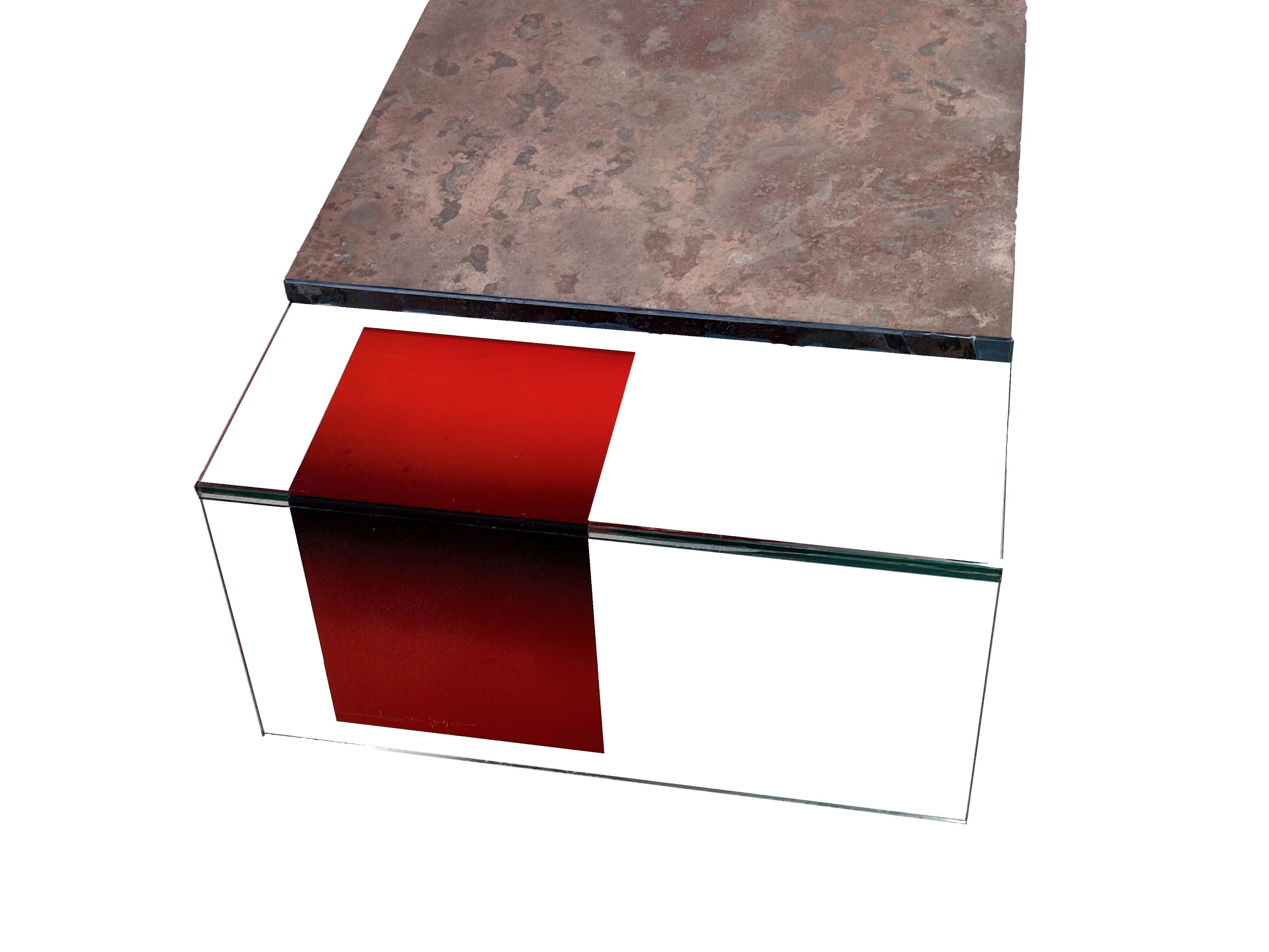 Modern Joano Coffee Marble Design Table Unique Piece Contemporary Artist Spain Meddel For Sale