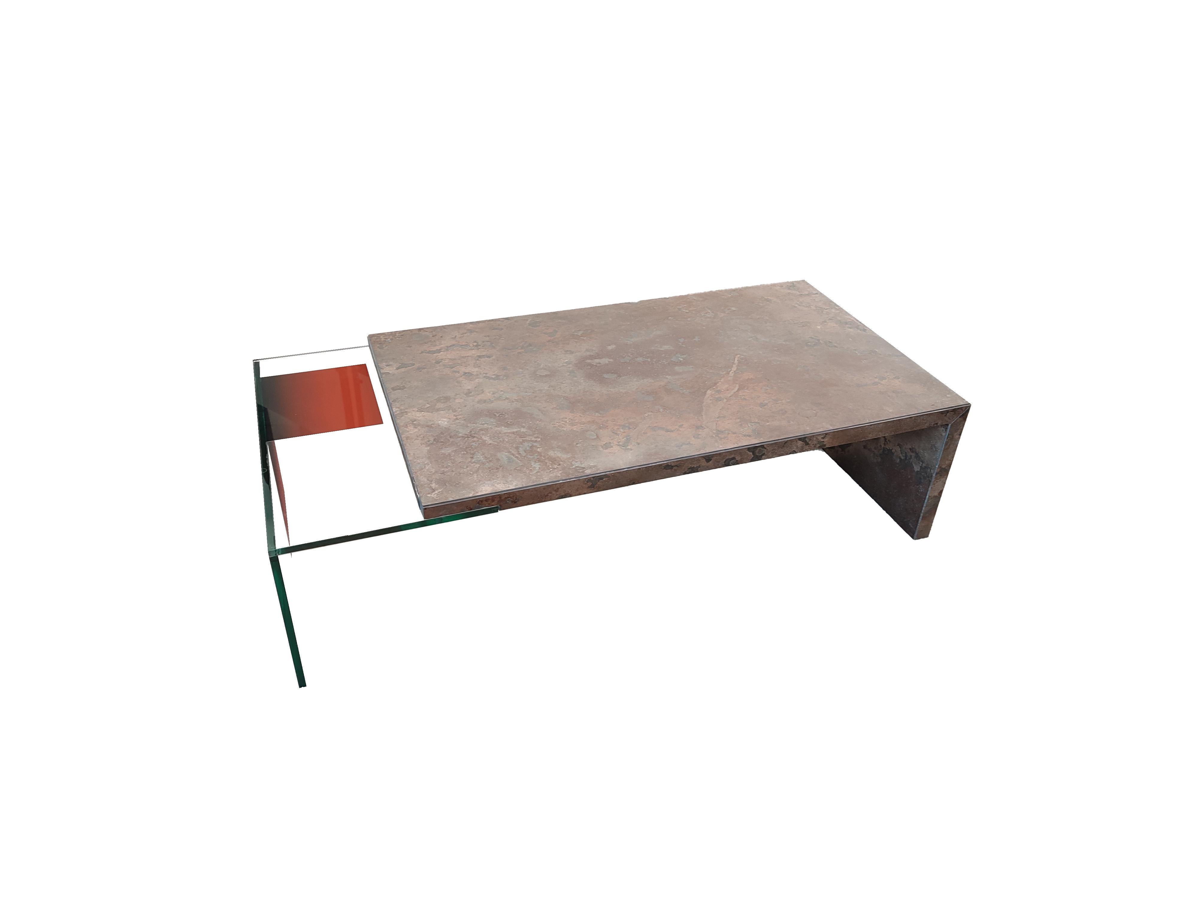 Spanish Joano Coffee Marble Design Table Unique Piece Contemporary Artist Spain Meddel For Sale