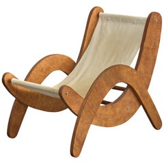 Joao Freire, Silla de salón, Madera, Tela, Brasil, 2010s