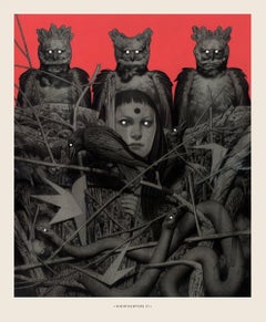 Nighthunters II Signed and Numbered Print Macabre Illustration 
