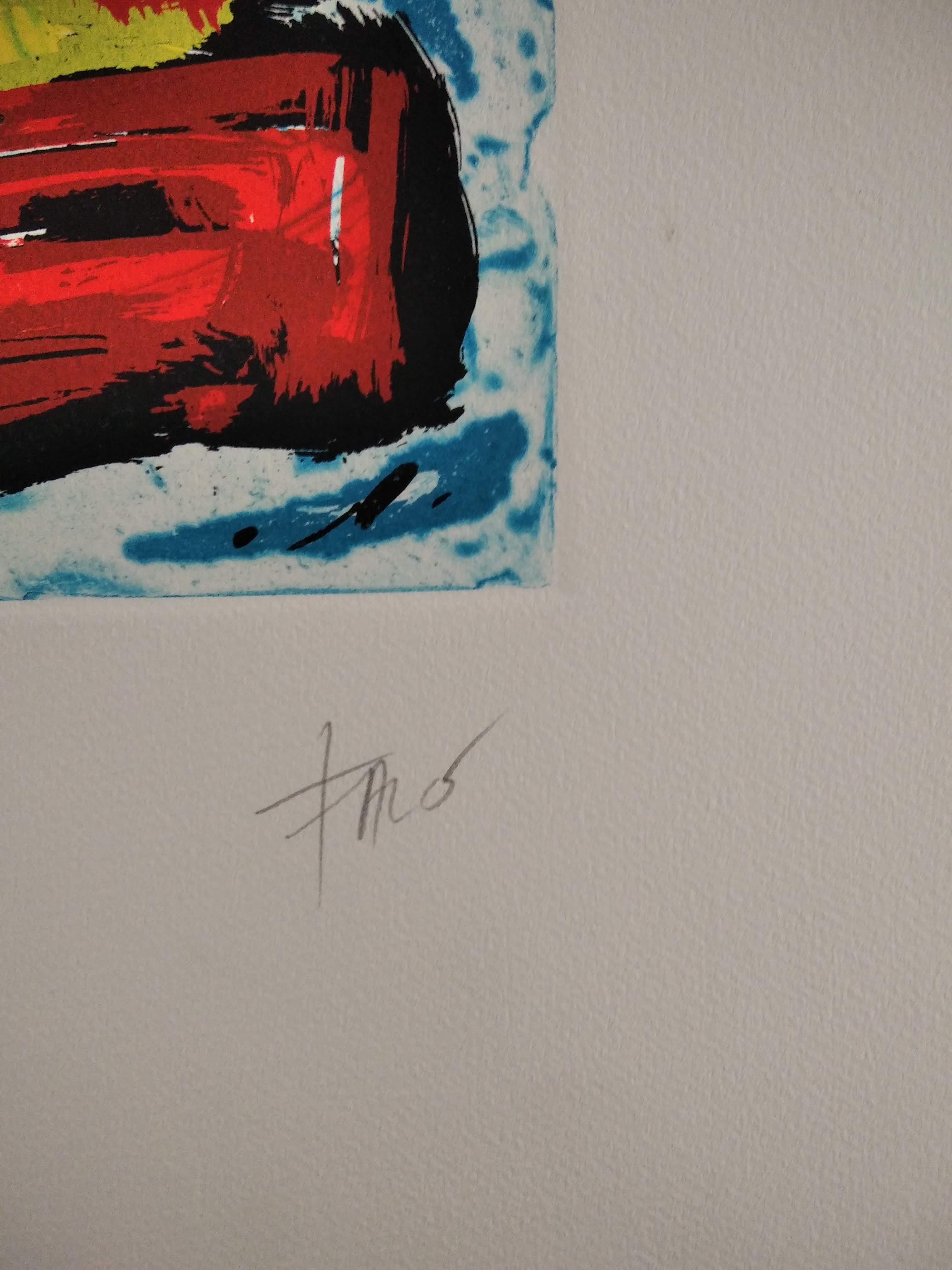 the painting is being offered with a work and authenticity certificate